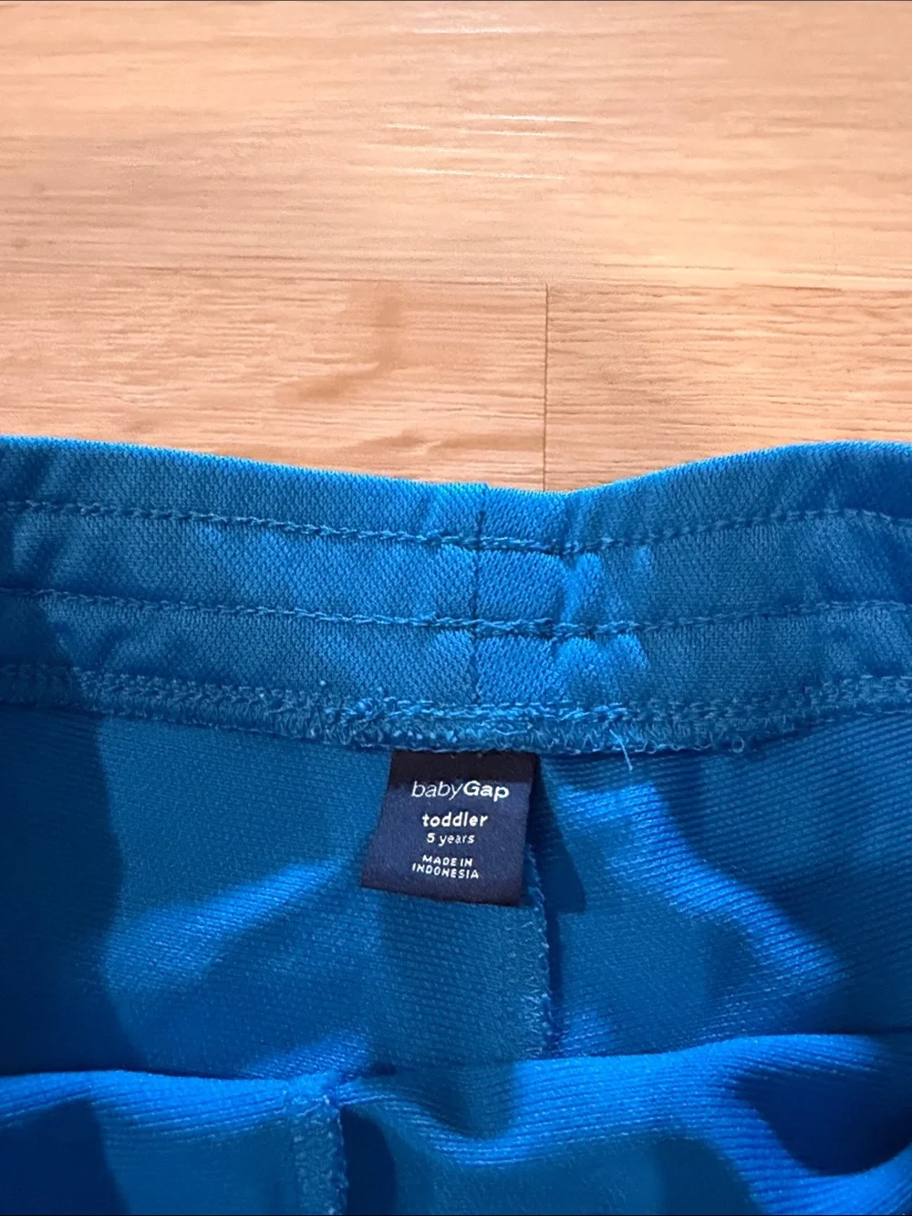 GAP Bright Blue Athletic Shorts with White Trim